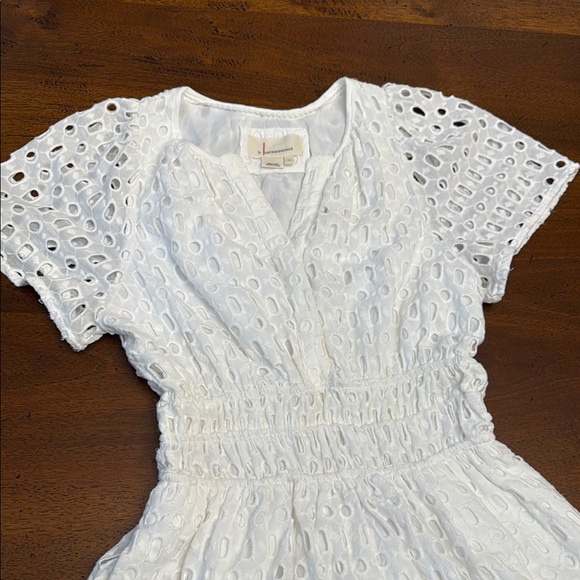 Anthropologie The Somerset Mini Dress: Eyelet Edition White Size Small - Picture 7 of 16